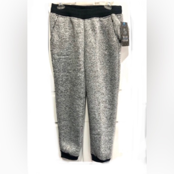 BLUE GEAR sherpa Fleece Sweatpants/Joggers color Gray marble size L 14-16 NWT - Picture 6 of 7